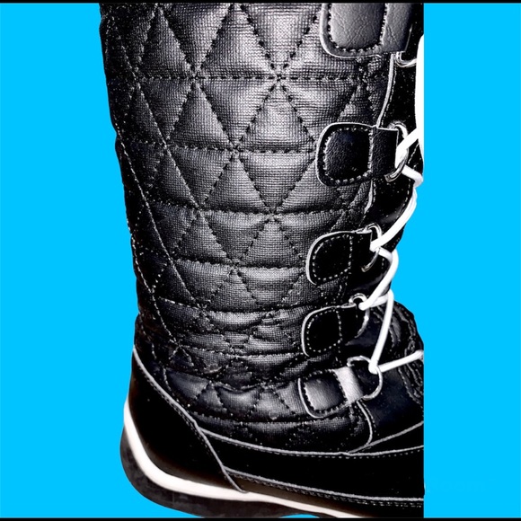 NWT Lands End Snow boots Waterproof Winter Boots Fur Lining Women Girl Warm Gift - Picture 6 of 8